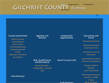Tablet Screenshot of gilchrist.fl.us